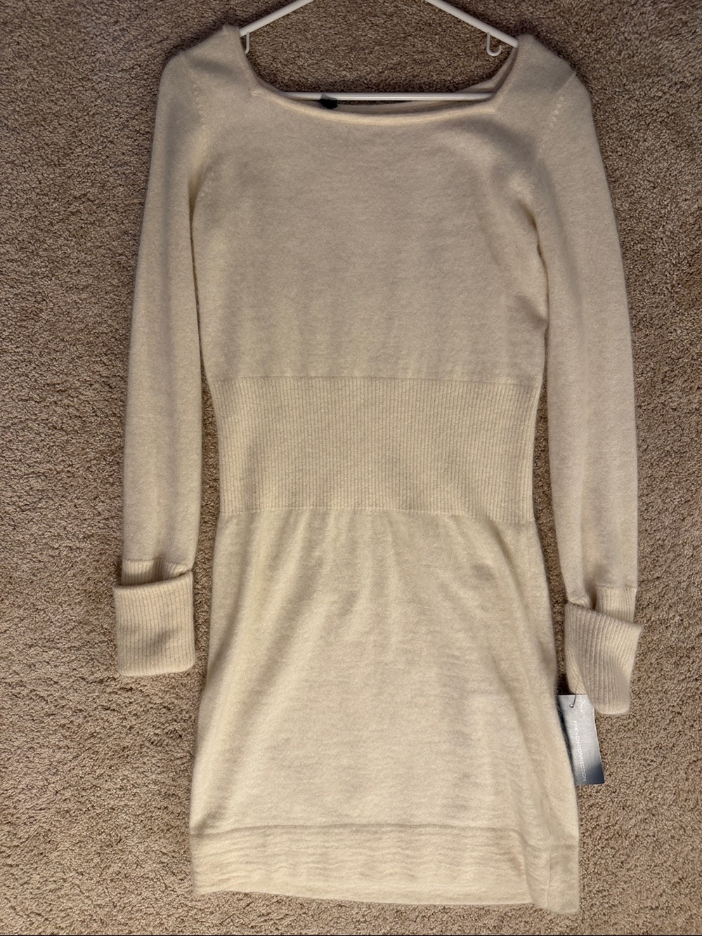 French Connection Angora Knit Long Sleeve Dress Size Small NWT